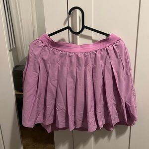 Alo Varsity Tennis Skirt Pink Lavender